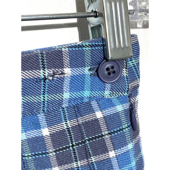 Blue Plaid Women's Skirt - Picture 3 of 7